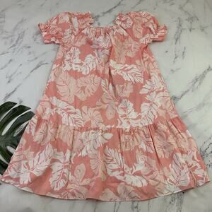 Made in Hawaii Womens Vintage 80s Muumuu Shift Dress Size XL Pink White Tropical